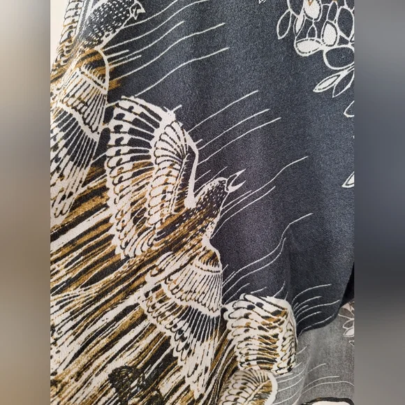 Free People XS Birds Of A Feather Floral Blouse black - Picture 5 of 9